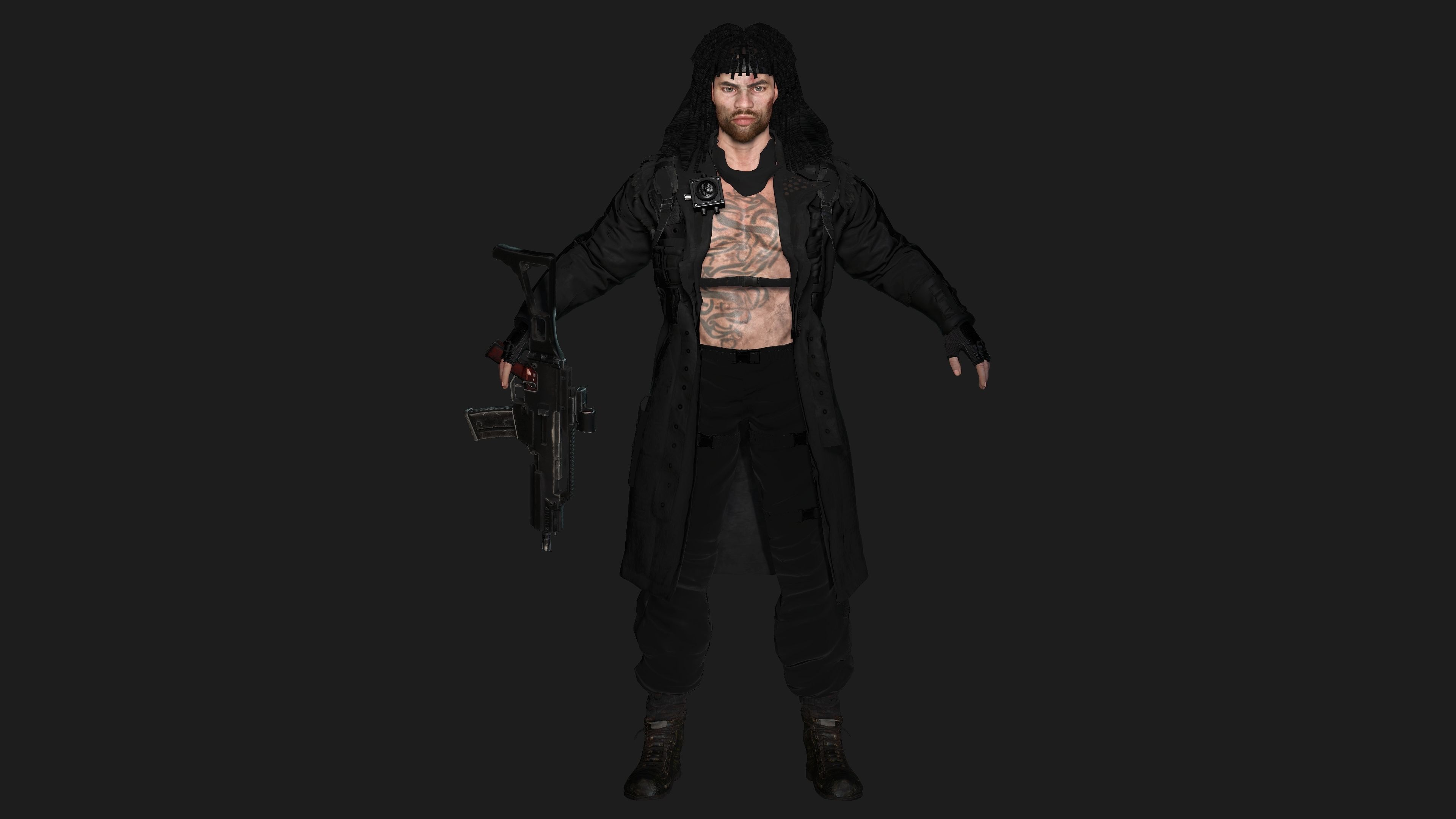 AAA 3D REALISTIC MAN CHARACTER -SHOOTER  ACTION HEROES RAMBO Low-poly 3D model_15