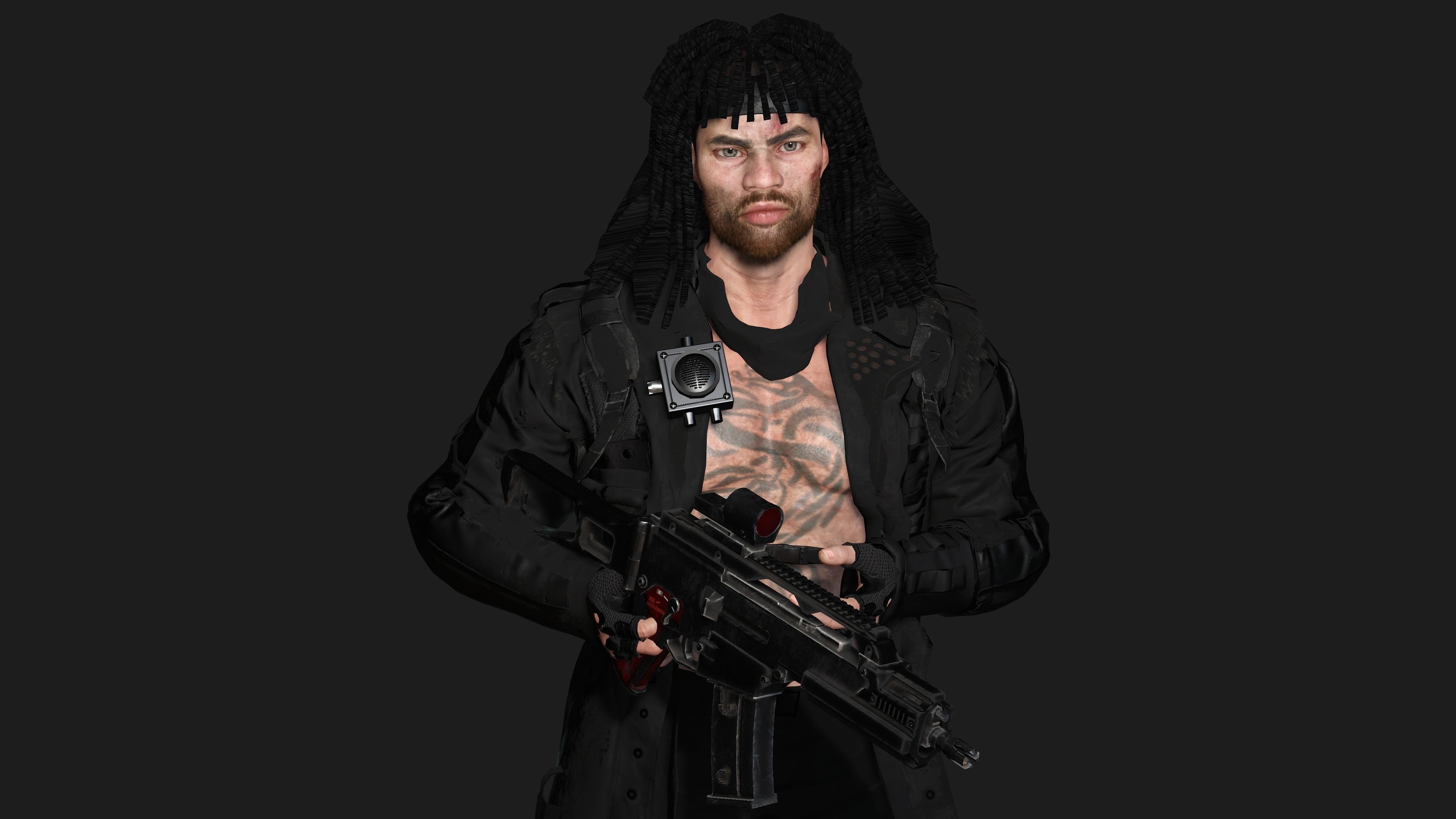 AAA 3D REALISTIC MAN CHARACTER -SHOOTER  ACTION HEROES RAMBO Low-poly 3D model_5