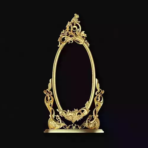 carved mirror
