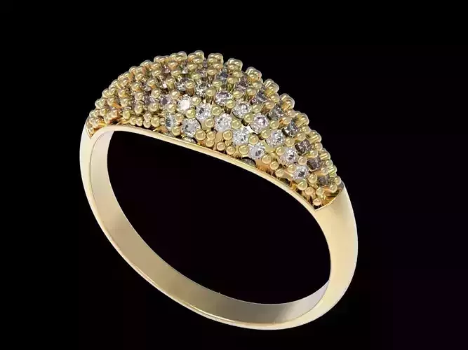 Diamon Ring 3D print model