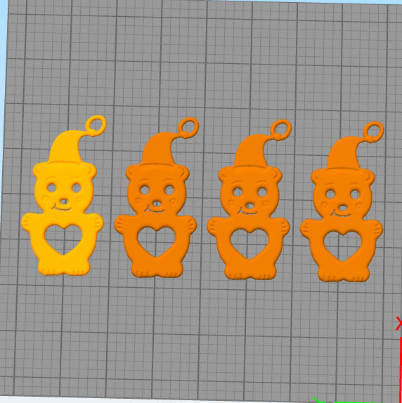 CHRISTMAS BEARS NO SUPPORTS 3D print model_2