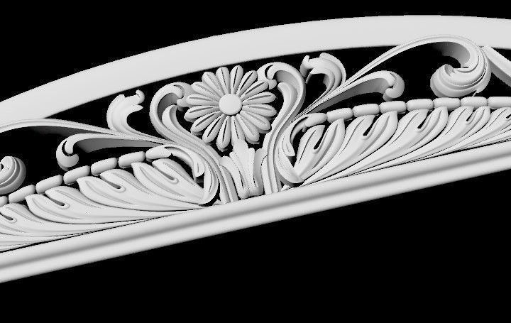 carved mirror 3D model_4