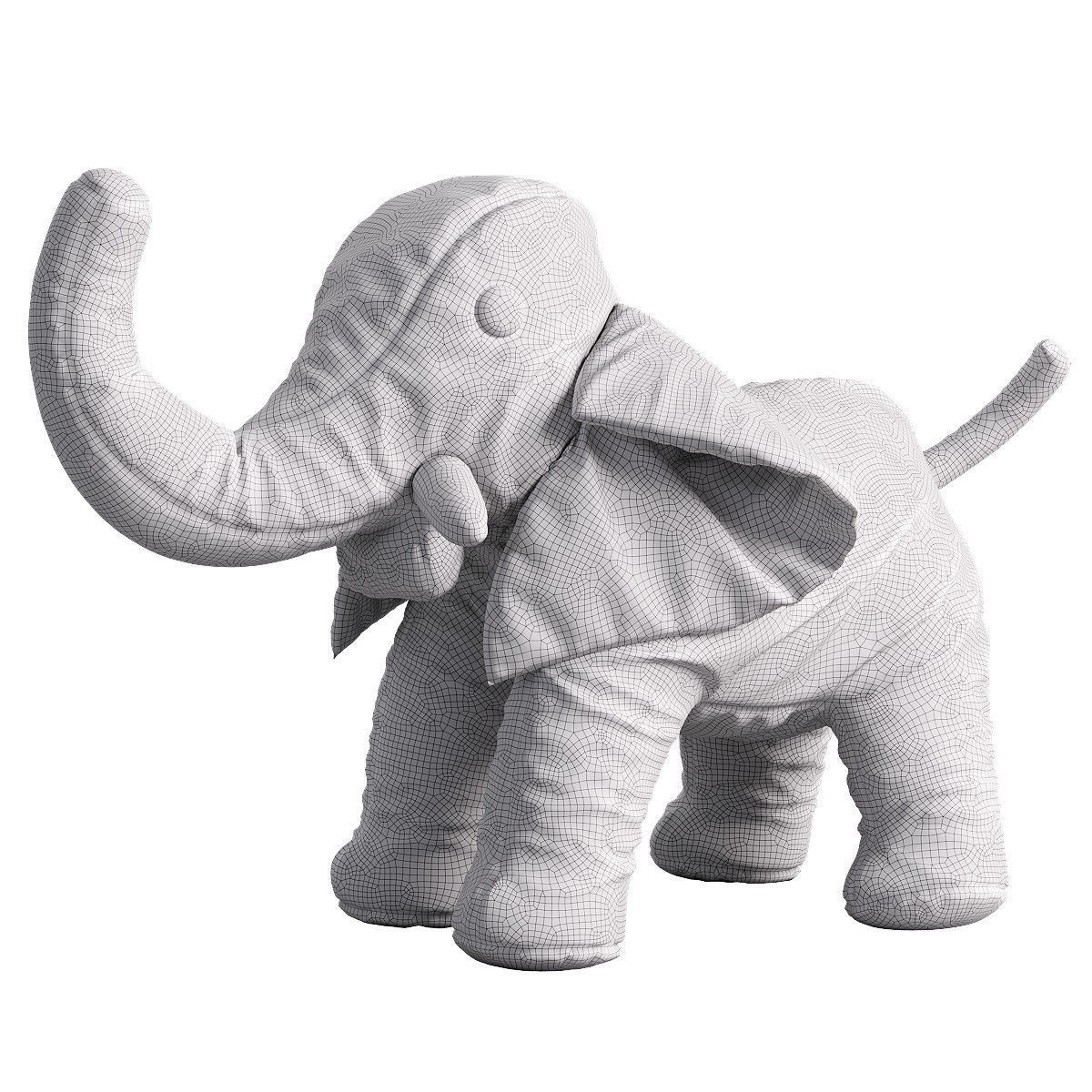 elephant toy 4 3D model_1