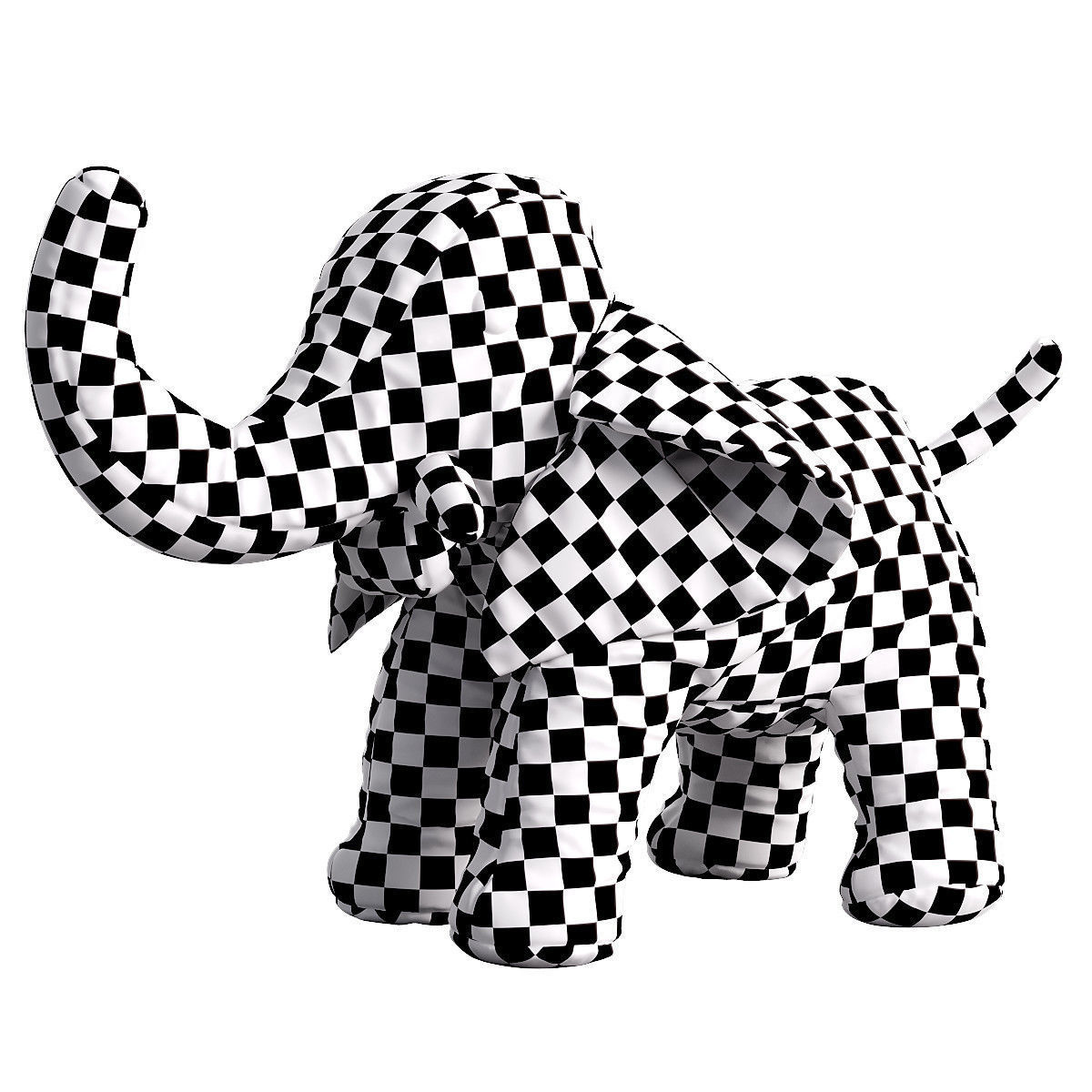 elephant toy 4 3D model_2