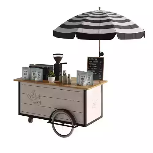 mini coffee cart set 5
