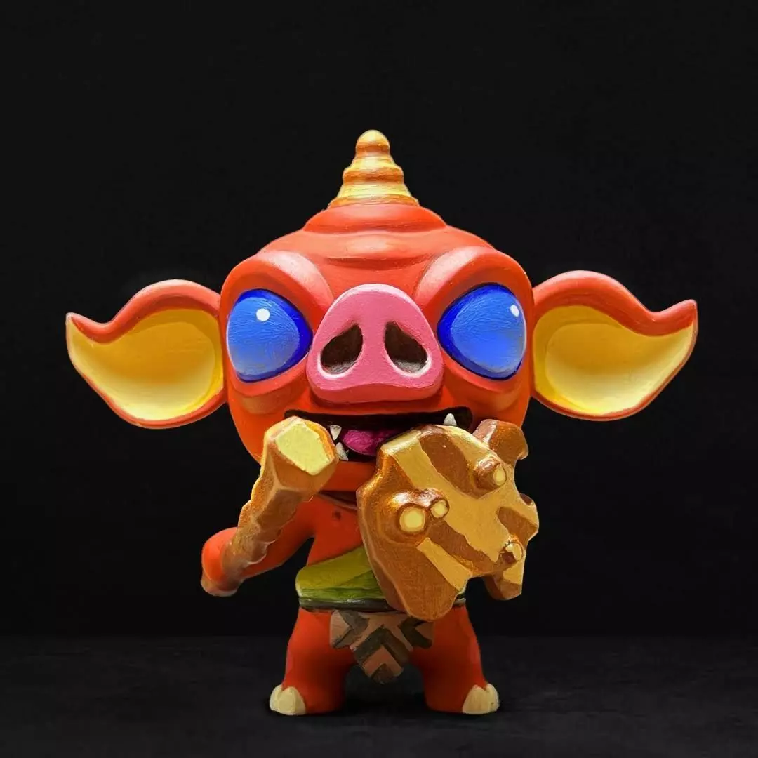 Chibi Bokoblin with Shield 3D print model