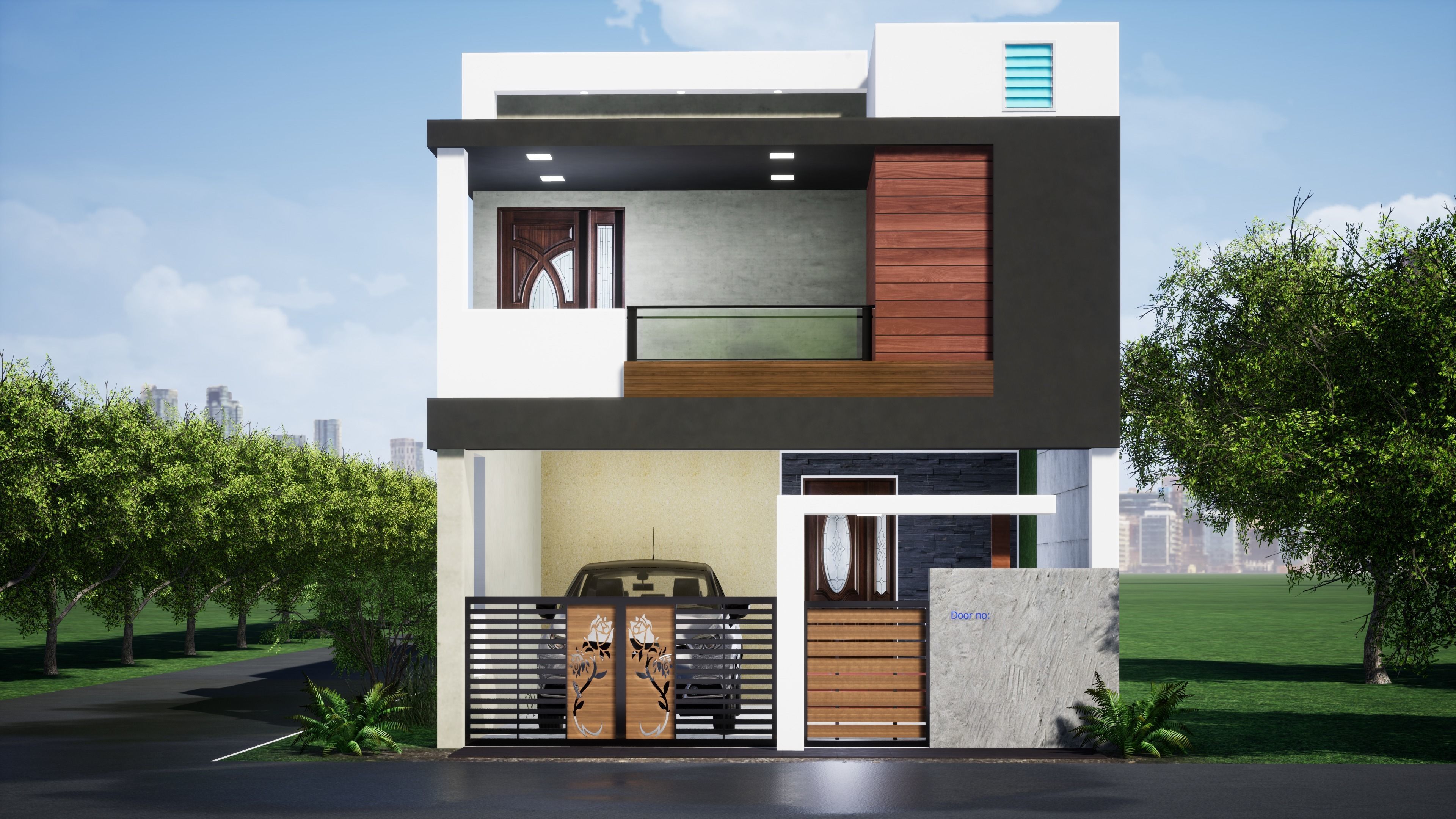House  123 with aerial views 3D model_20