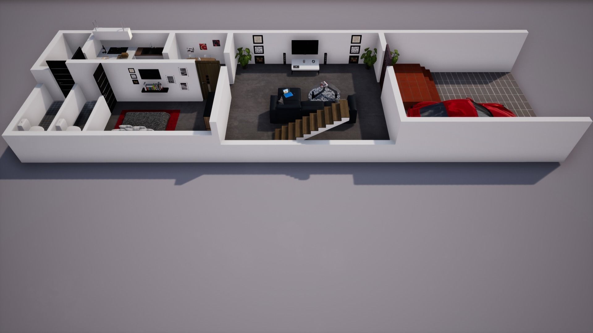 House  123 with aerial views 3D model_3