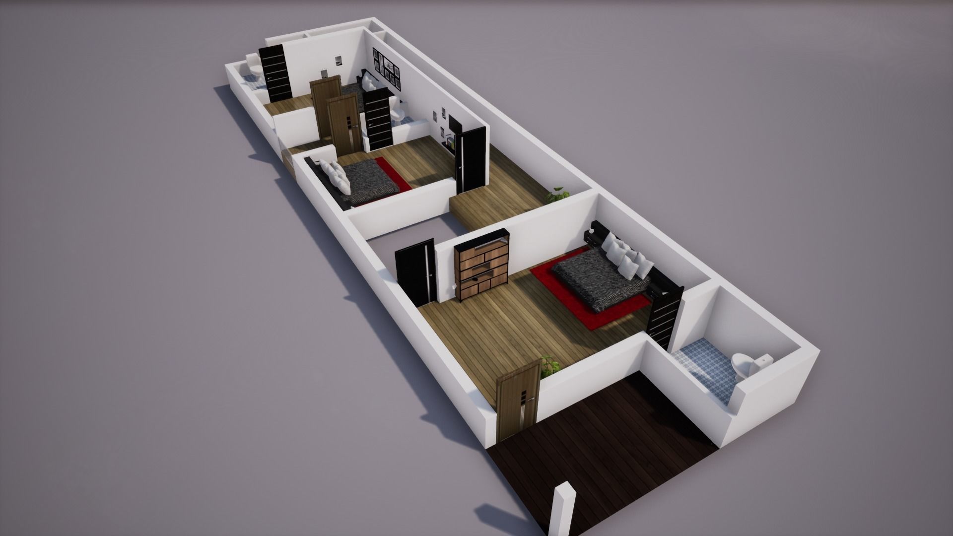 House  123 with aerial views 3D model_11