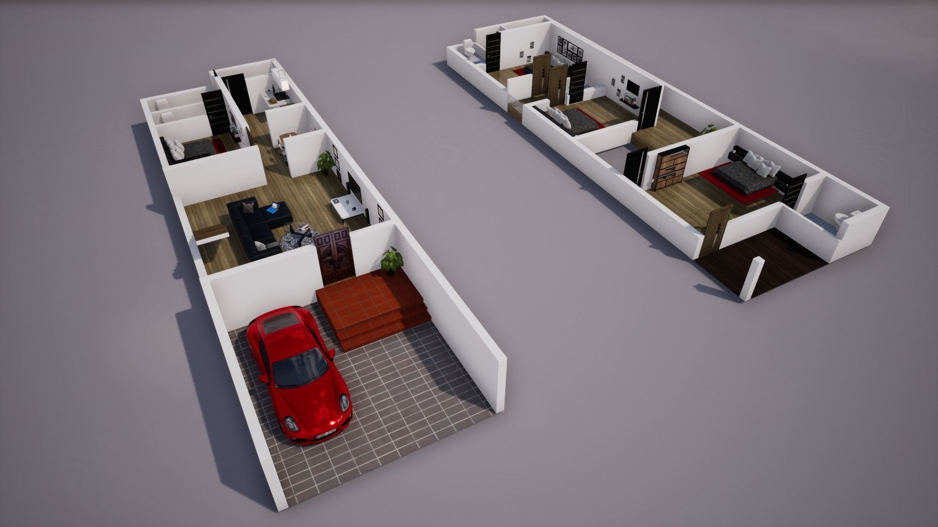 House  123 with aerial views 3D model_12