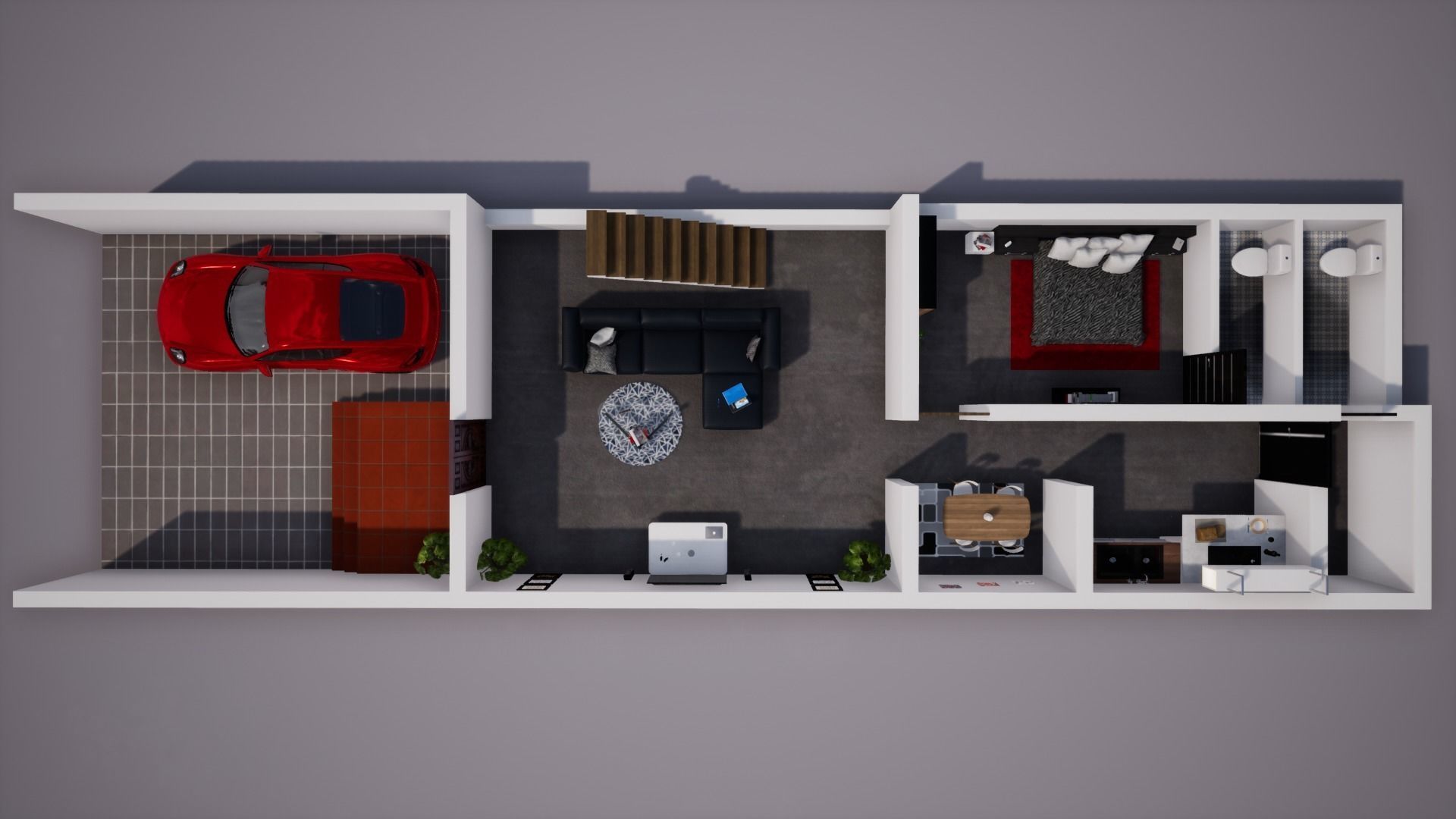 House  123 with aerial views 3D model_6