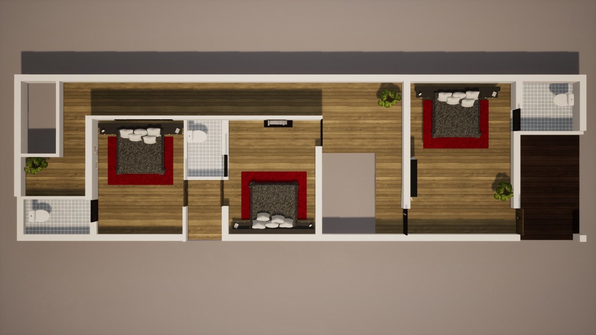 House  123 with aerial views 3D model_9