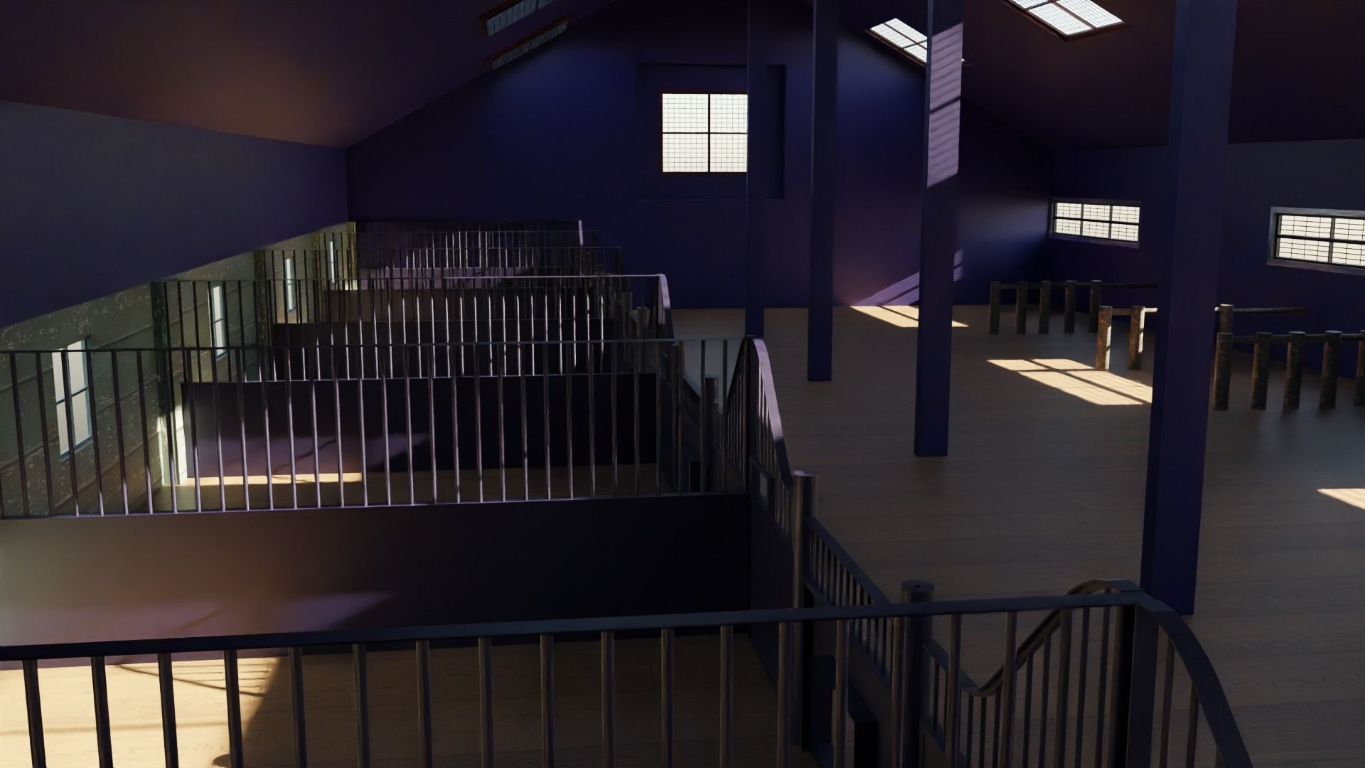 Horse Stable Low-poly 3D model_6