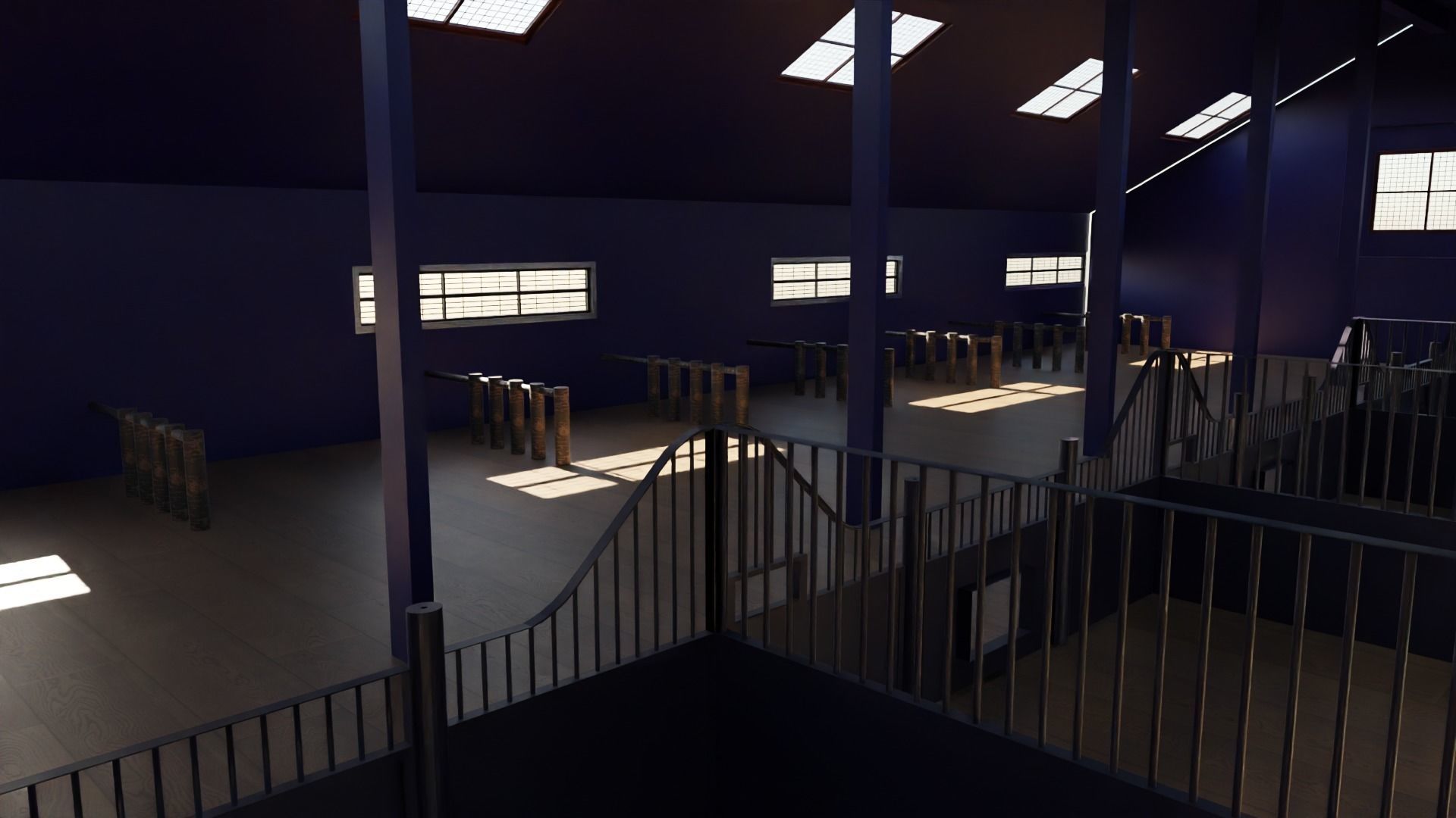 Horse Stable Low-poly 3D model_3