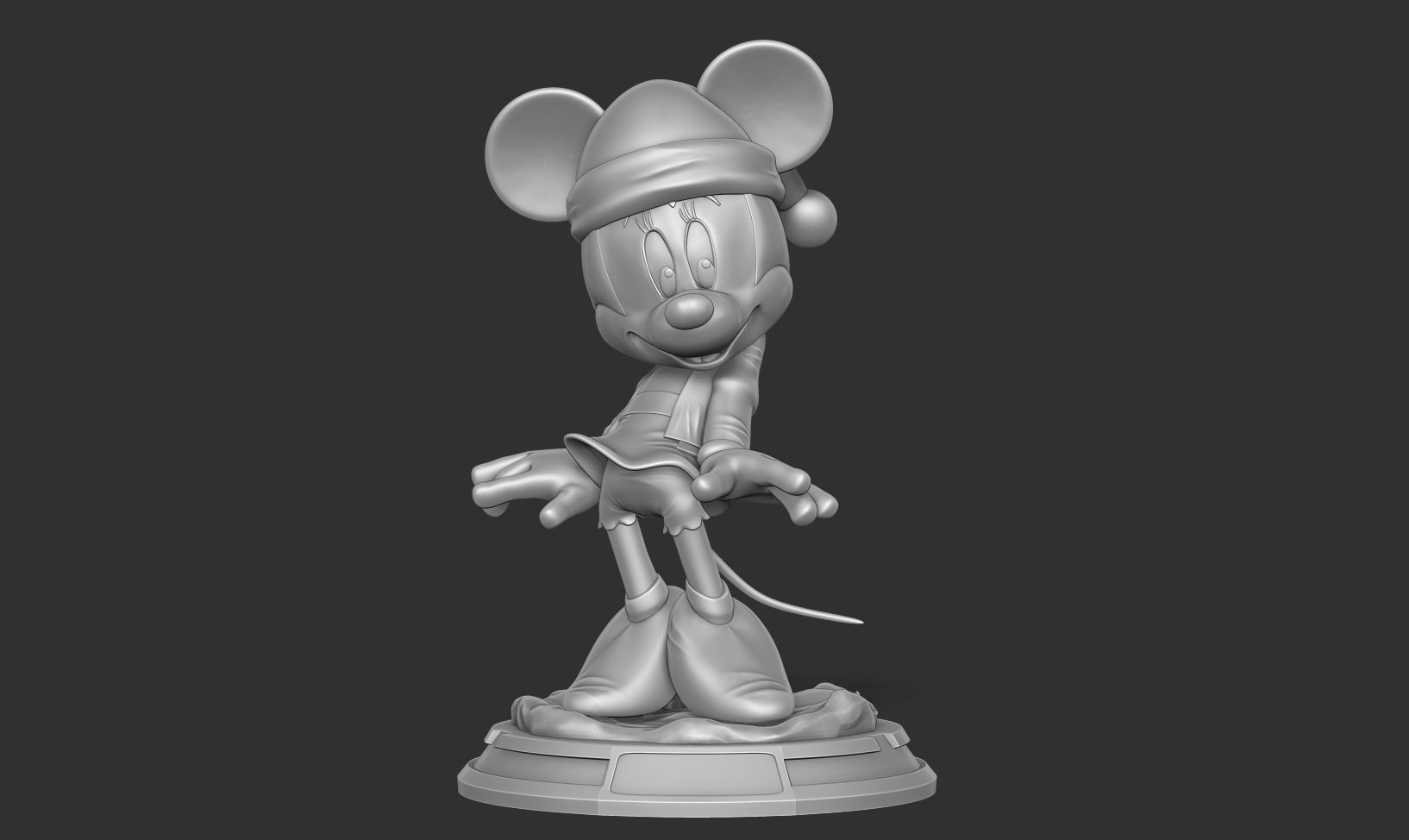Minnie Mouse - Merry Christmas 3D print model_9