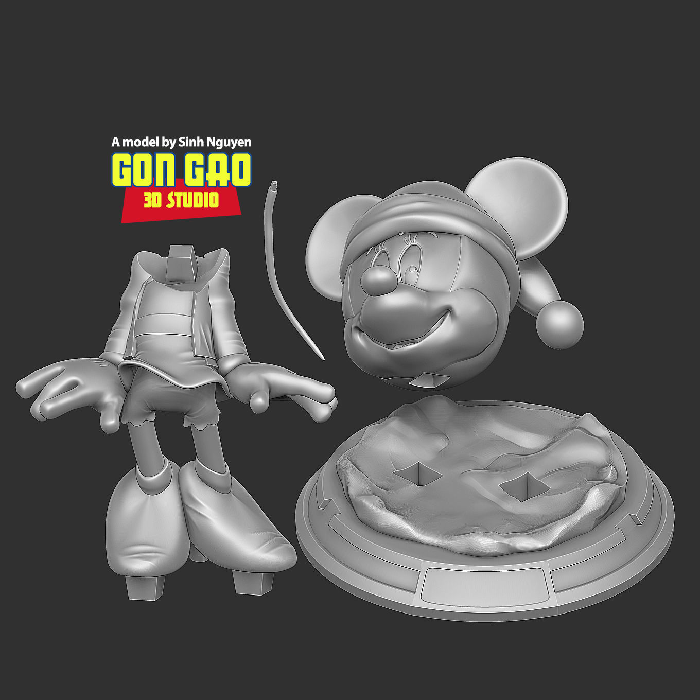 Minnie Mouse - Merry Christmas 3D print model_2