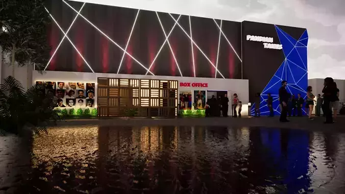 Cinema Theatre 3D model