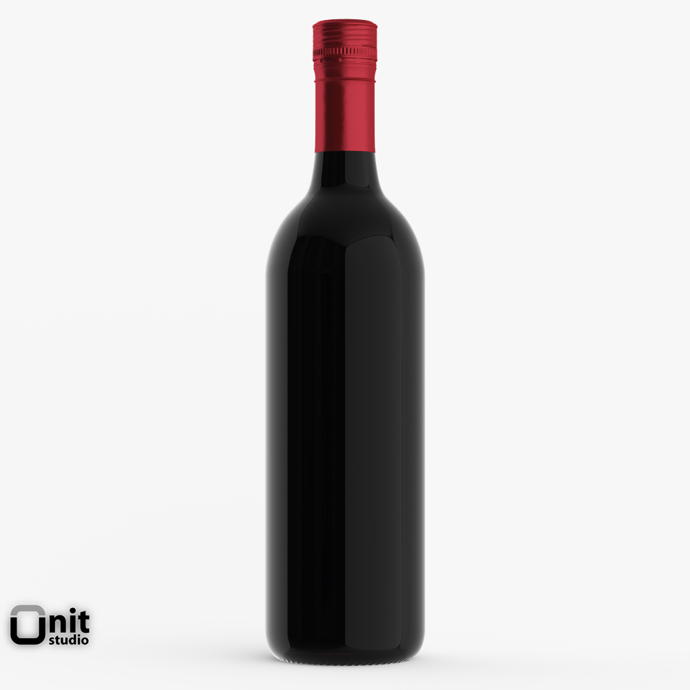 Cabernet Sauvignon Red Wine Bottle 3D model_2