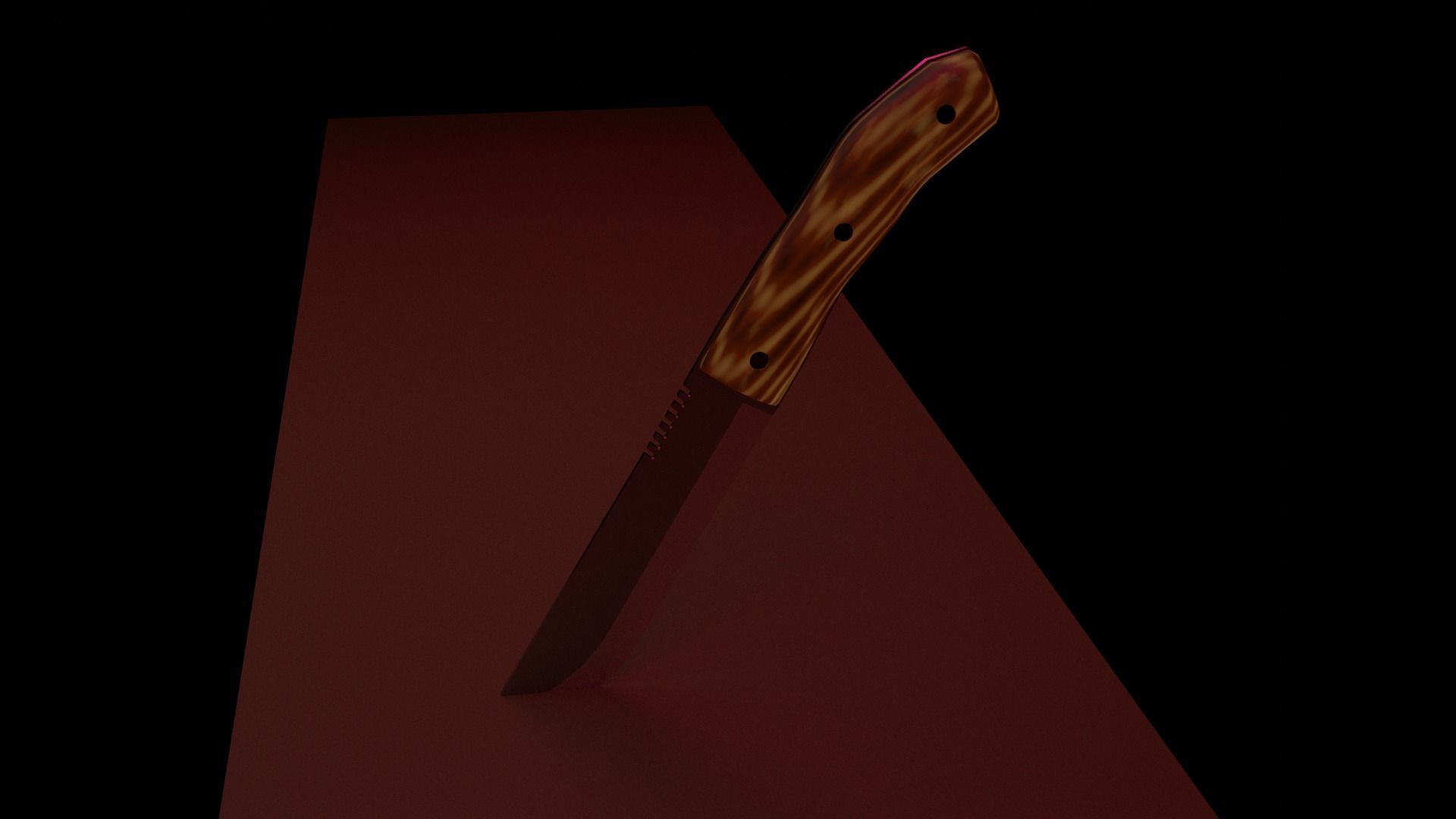 Simple knife Free 3D model_2