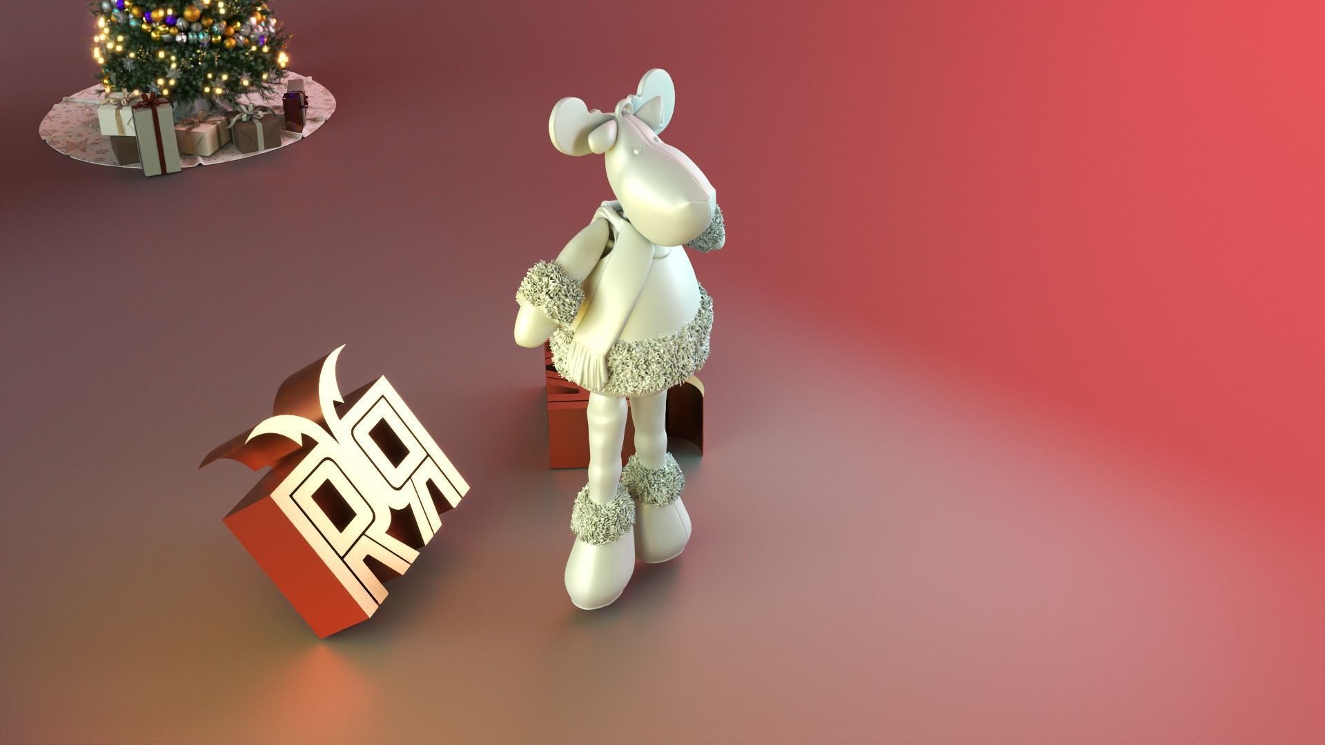 FLEXIBLE Reindeer PET 3D print model_8