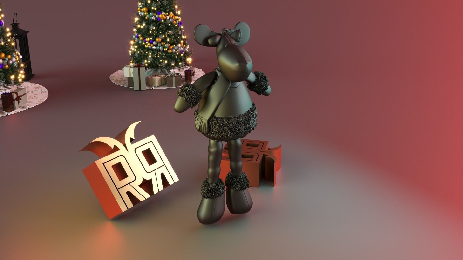 FLEXIBLE Reindeer PET 3D print model_5