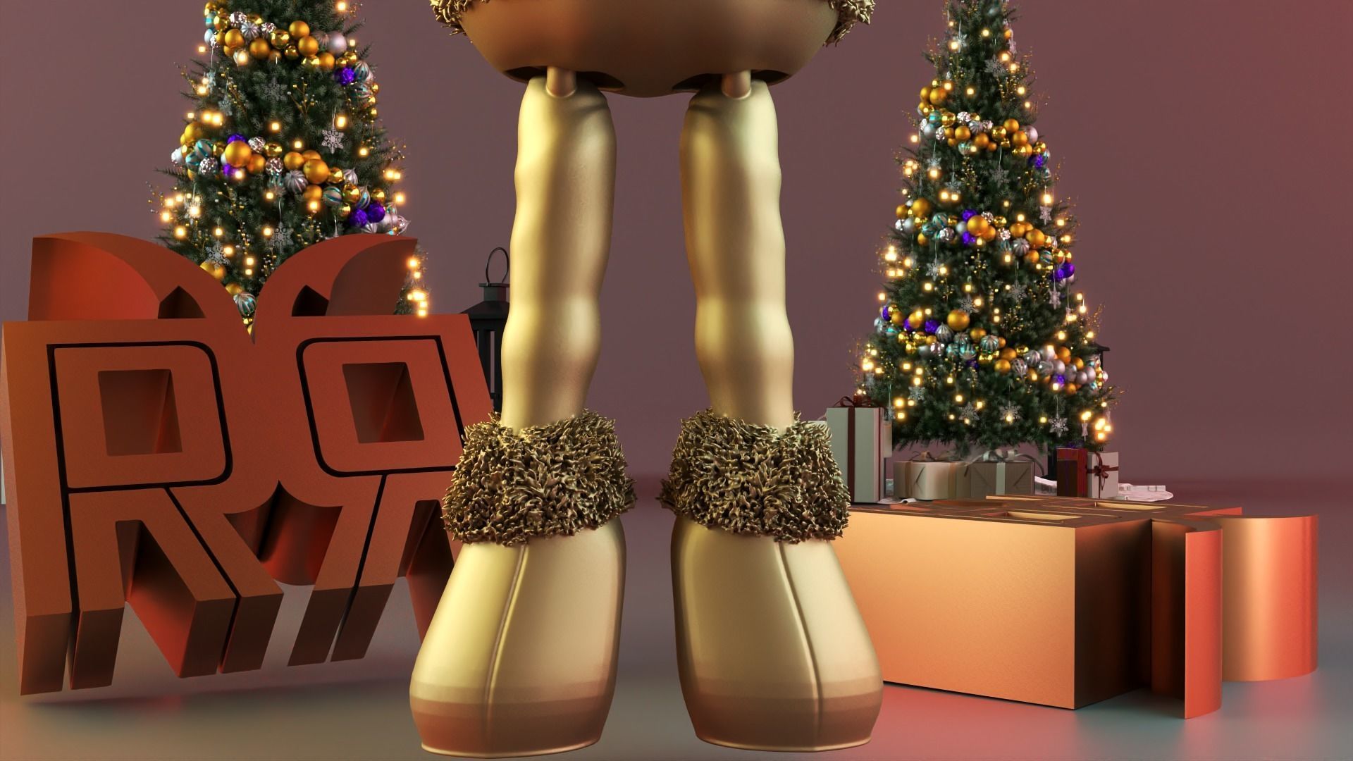 FLEXIBLE Reindeer PET 3D print model_3