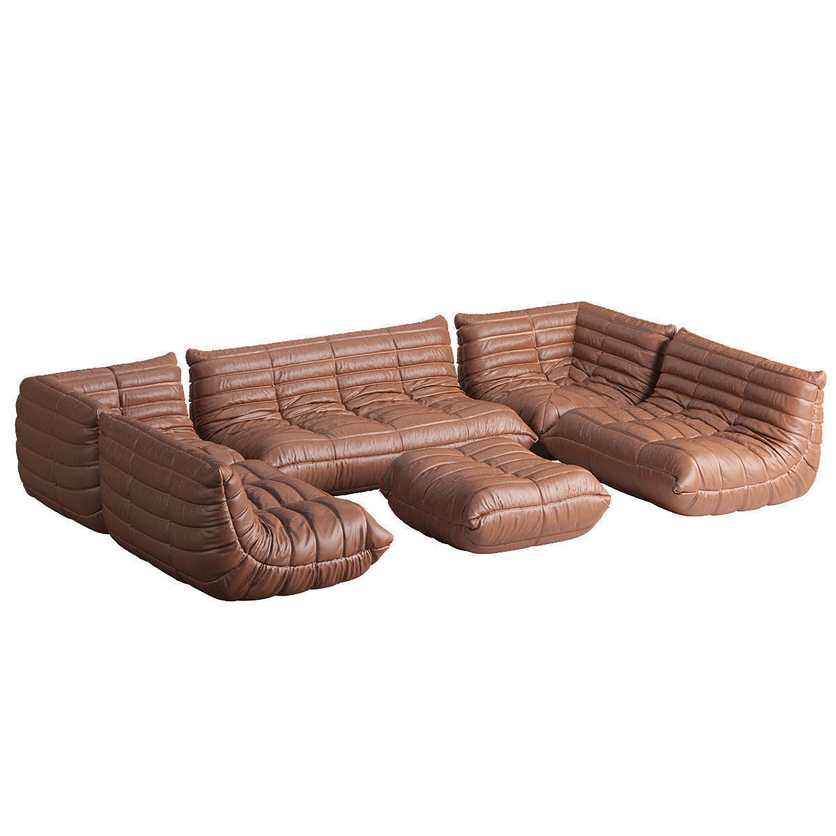 CERTIFIED Ligne Roset TOGO Large set in natural 3D model_2