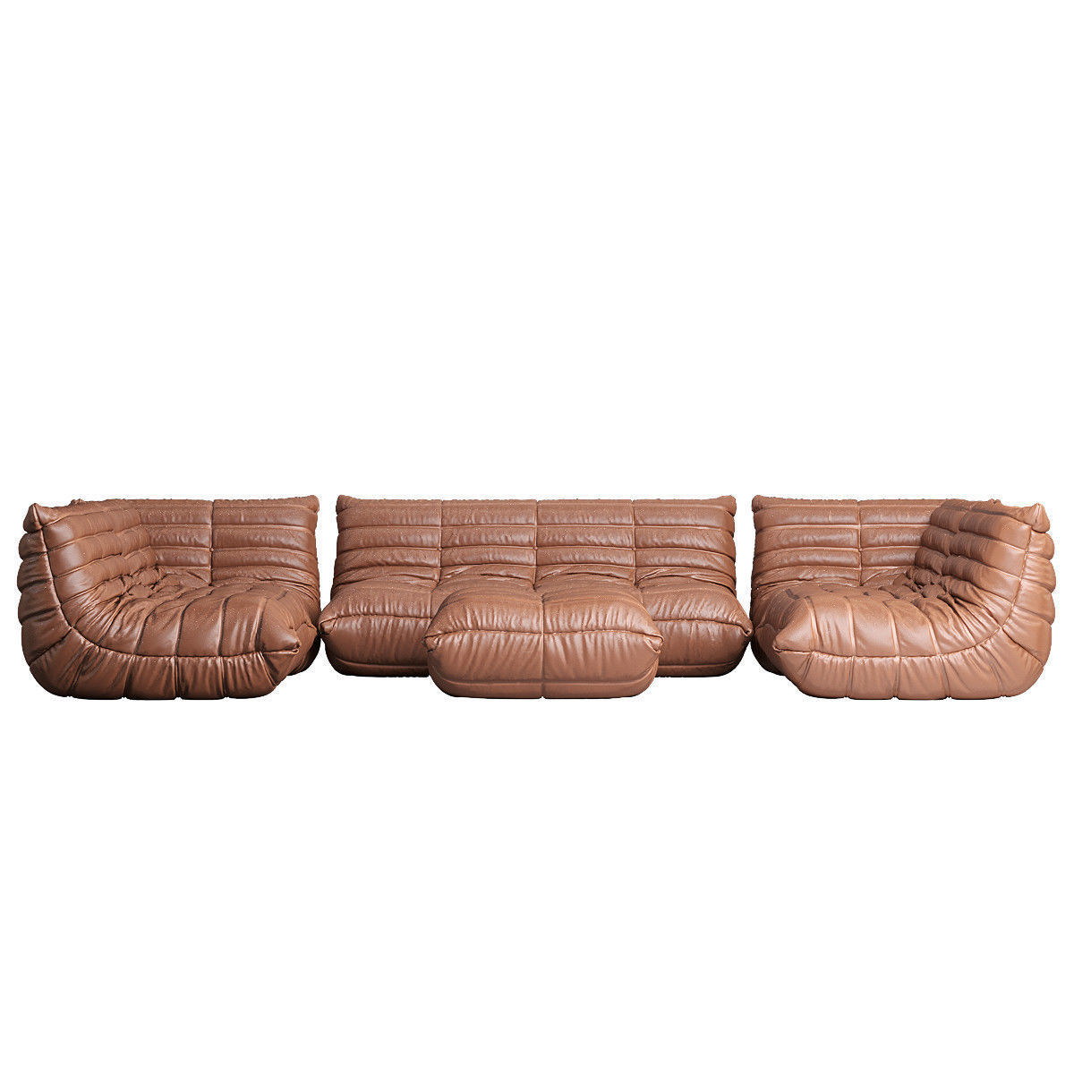 CERTIFIED Ligne Roset TOGO Large set in natural 3D model_4