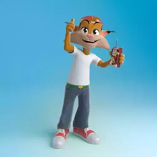 Cartoony Lynx  character  