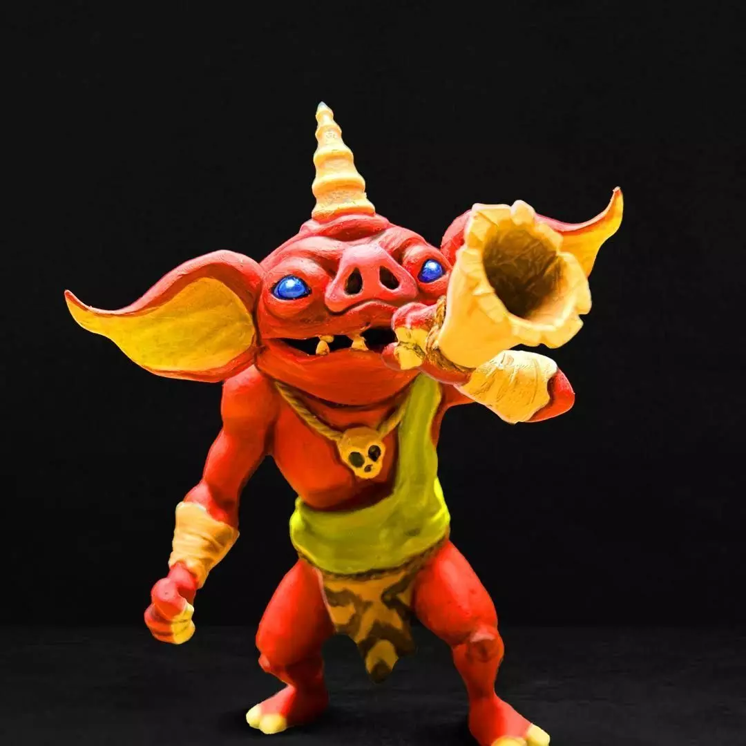 Bokoblin with Horn 3D print model