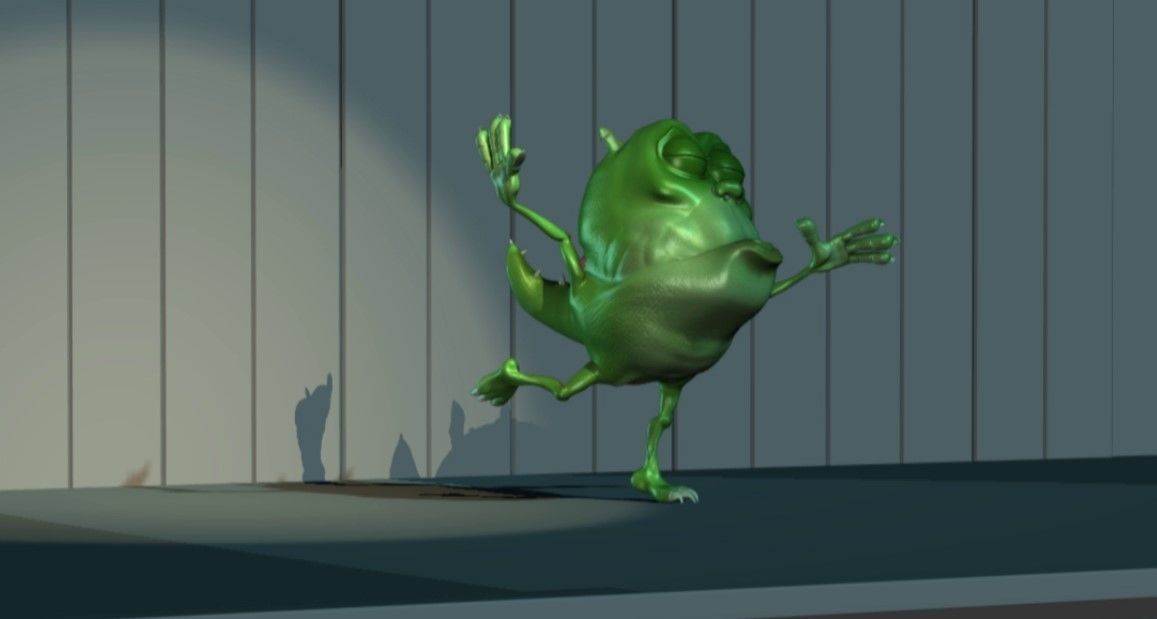 Little green monster 3D model rigged | CGTrader