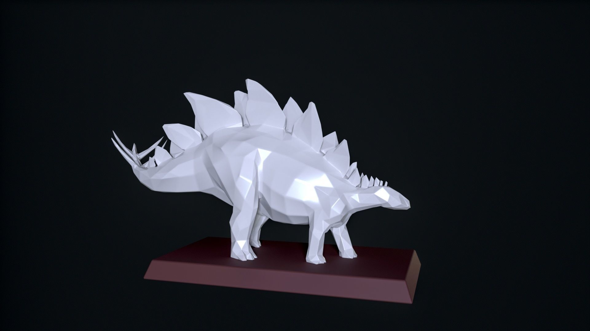 Stegosaurus 3D Print 3D print model_4