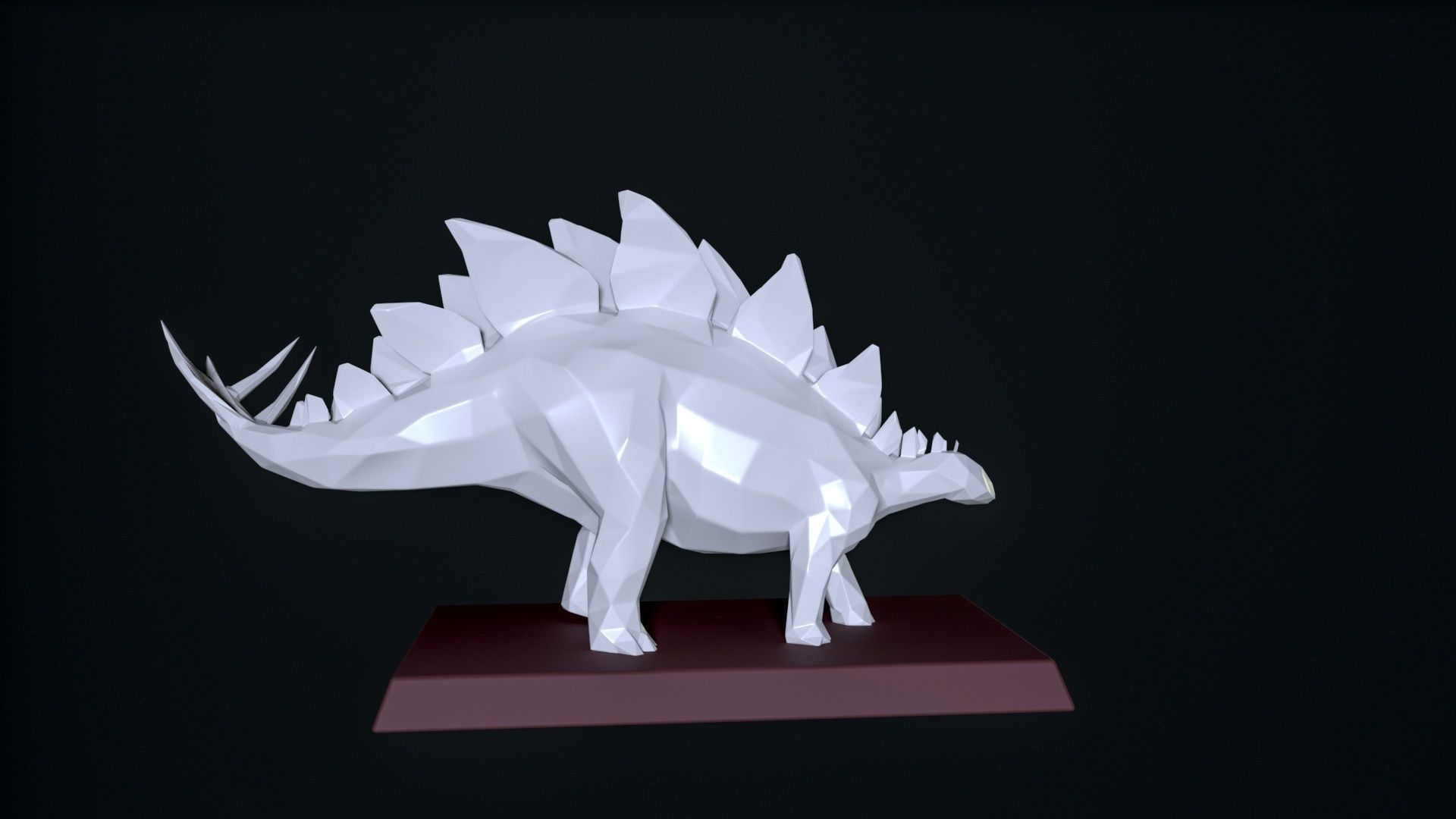 Stegosaurus 3D Print 3D print model_3