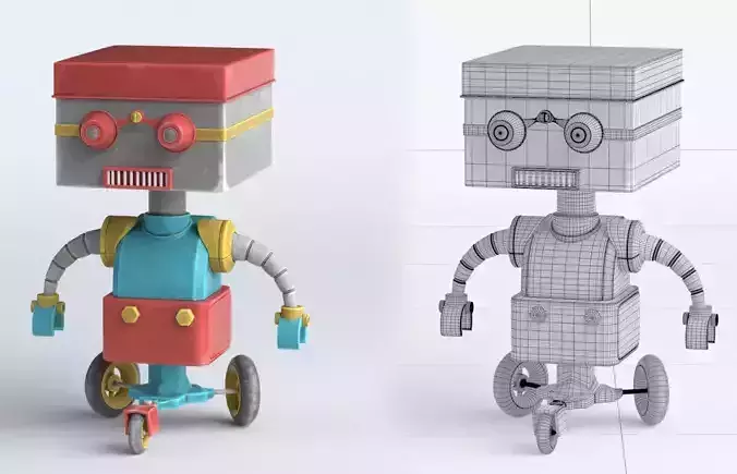 Robot toy 3D model