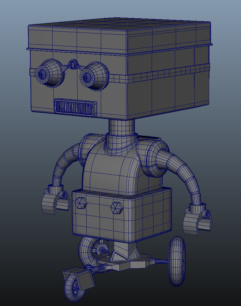 Robot toy 3D model_3