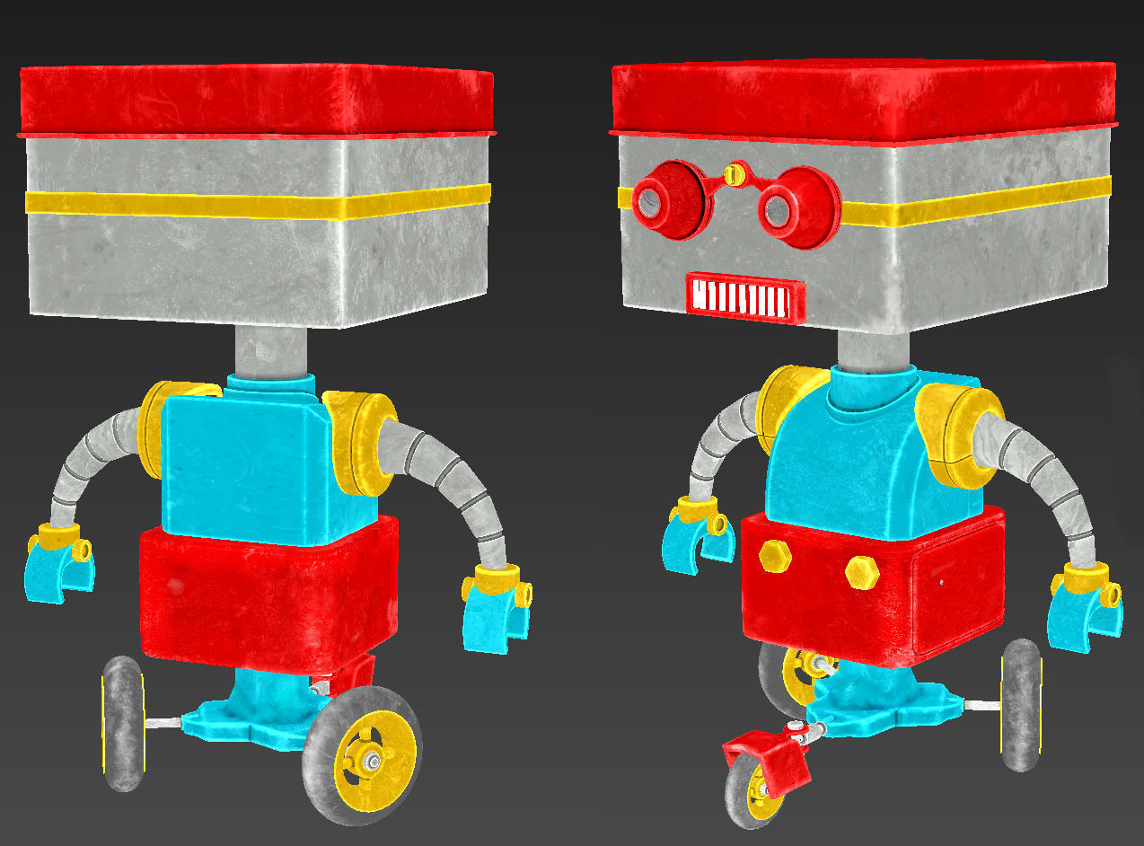 Robot toy 3D model_6
