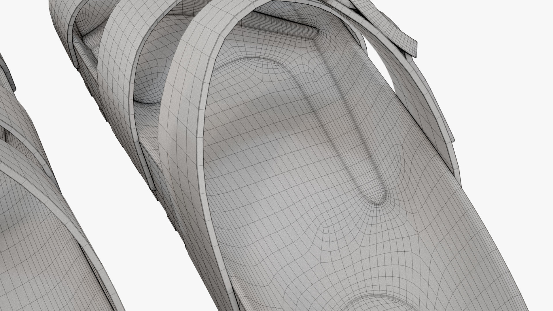 Multi-Strap Sandals Pink Patent 3D model_17