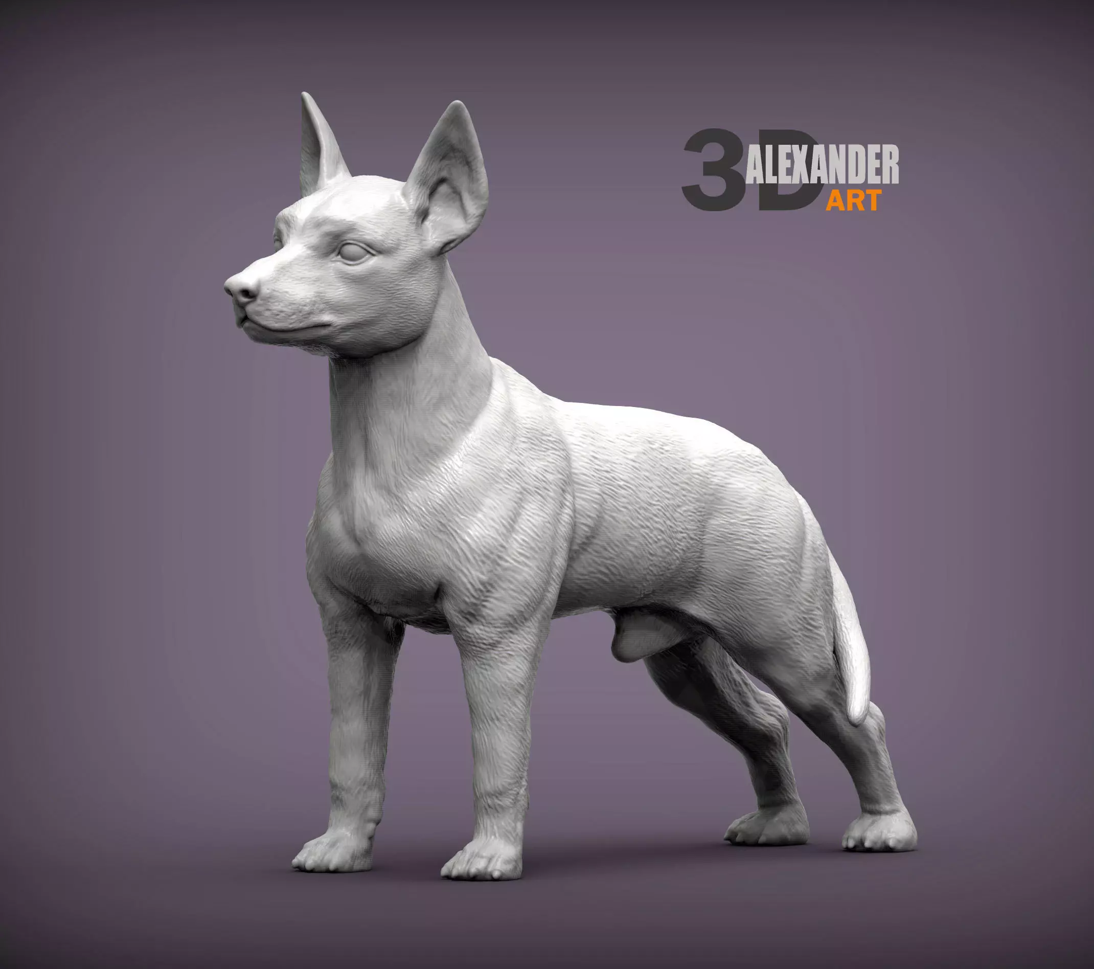 Miniature Pinscher 3D print model