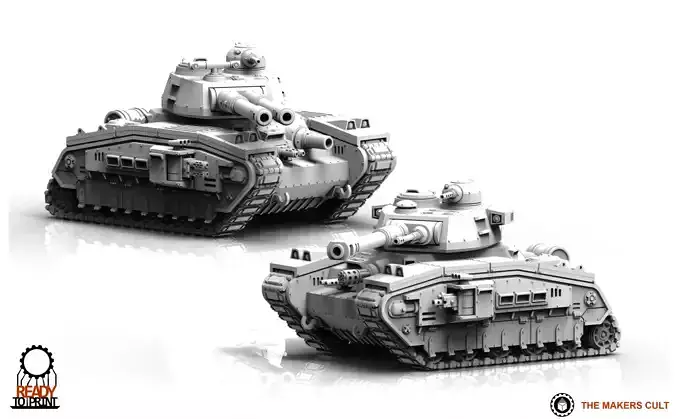 Universal Guard - Medium Battle Tank 3D print model