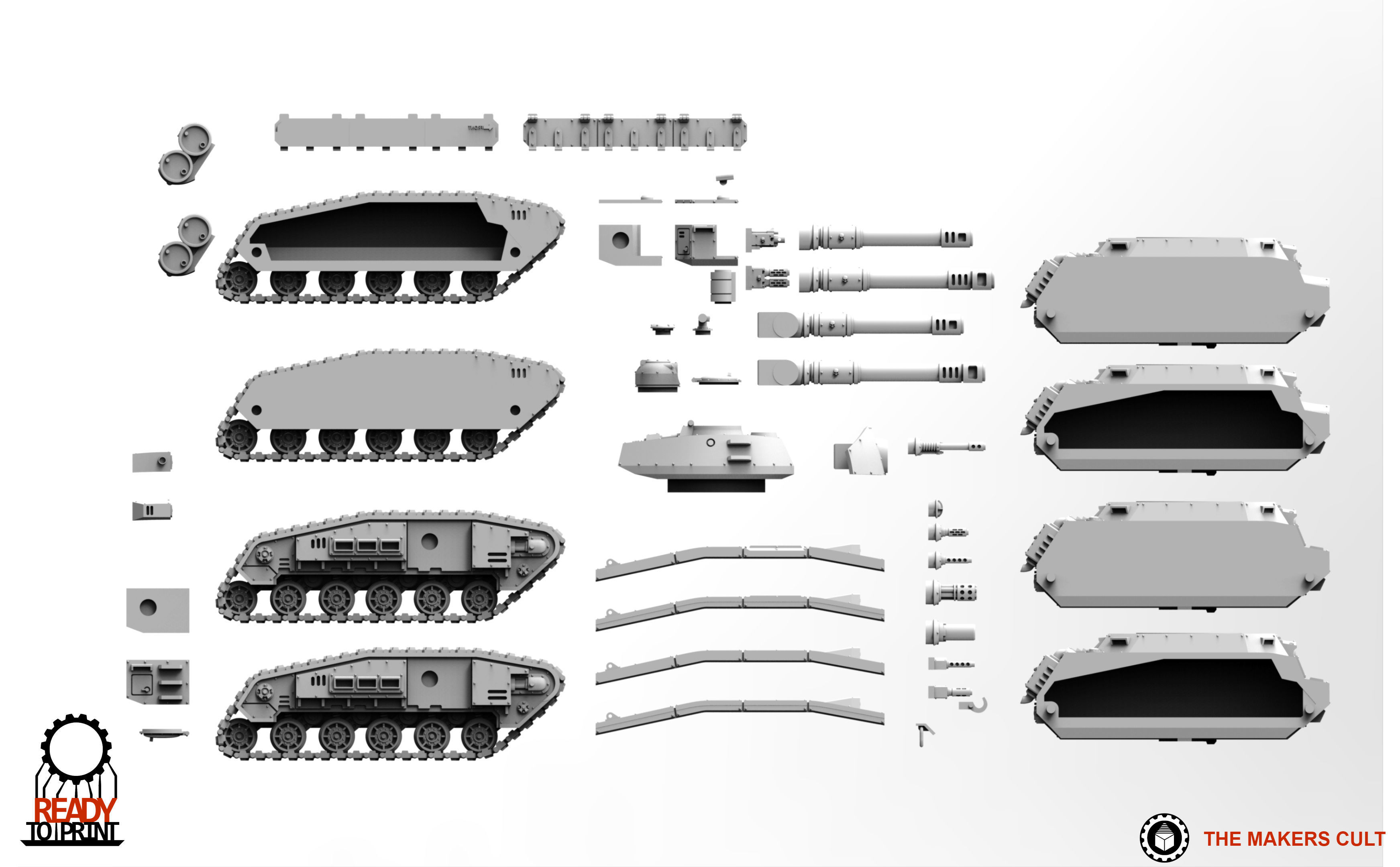 Universal Guard - Medium Battle Tank 3D print model_4