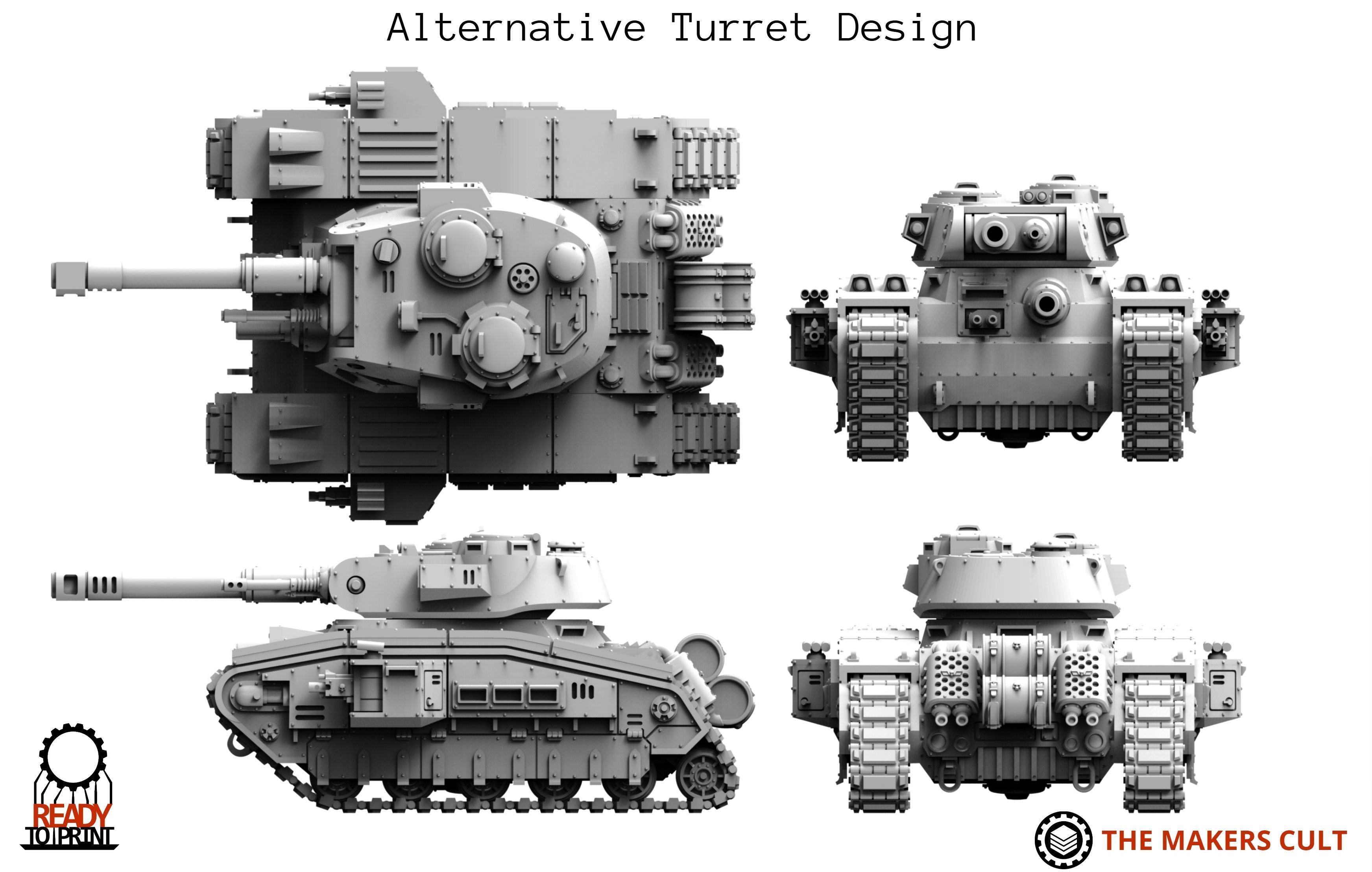 Universal Guard - Medium Battle Tank 3D print model_9
