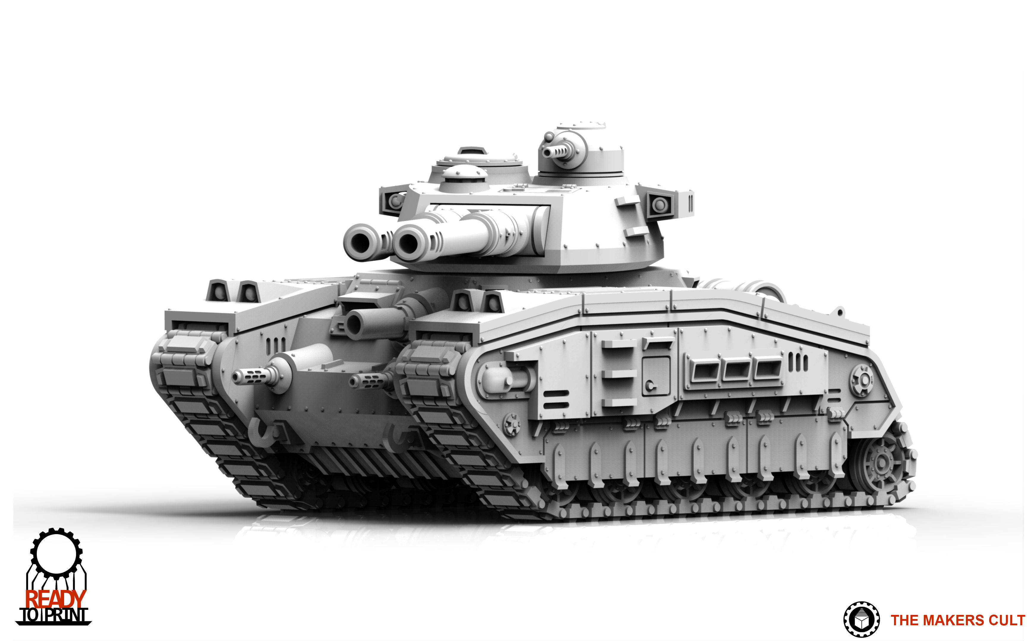 Universal Guard - Medium Battle Tank 3D print model_25