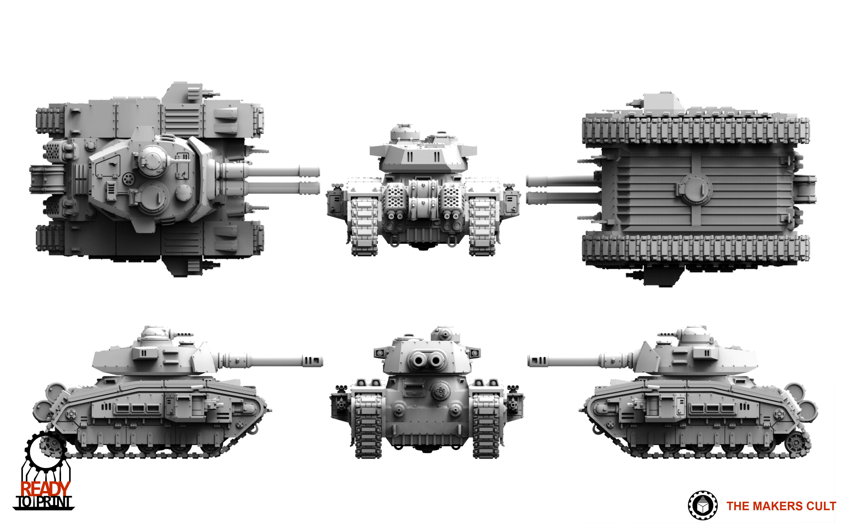 Universal Guard - Medium Battle Tank 3D print model_32