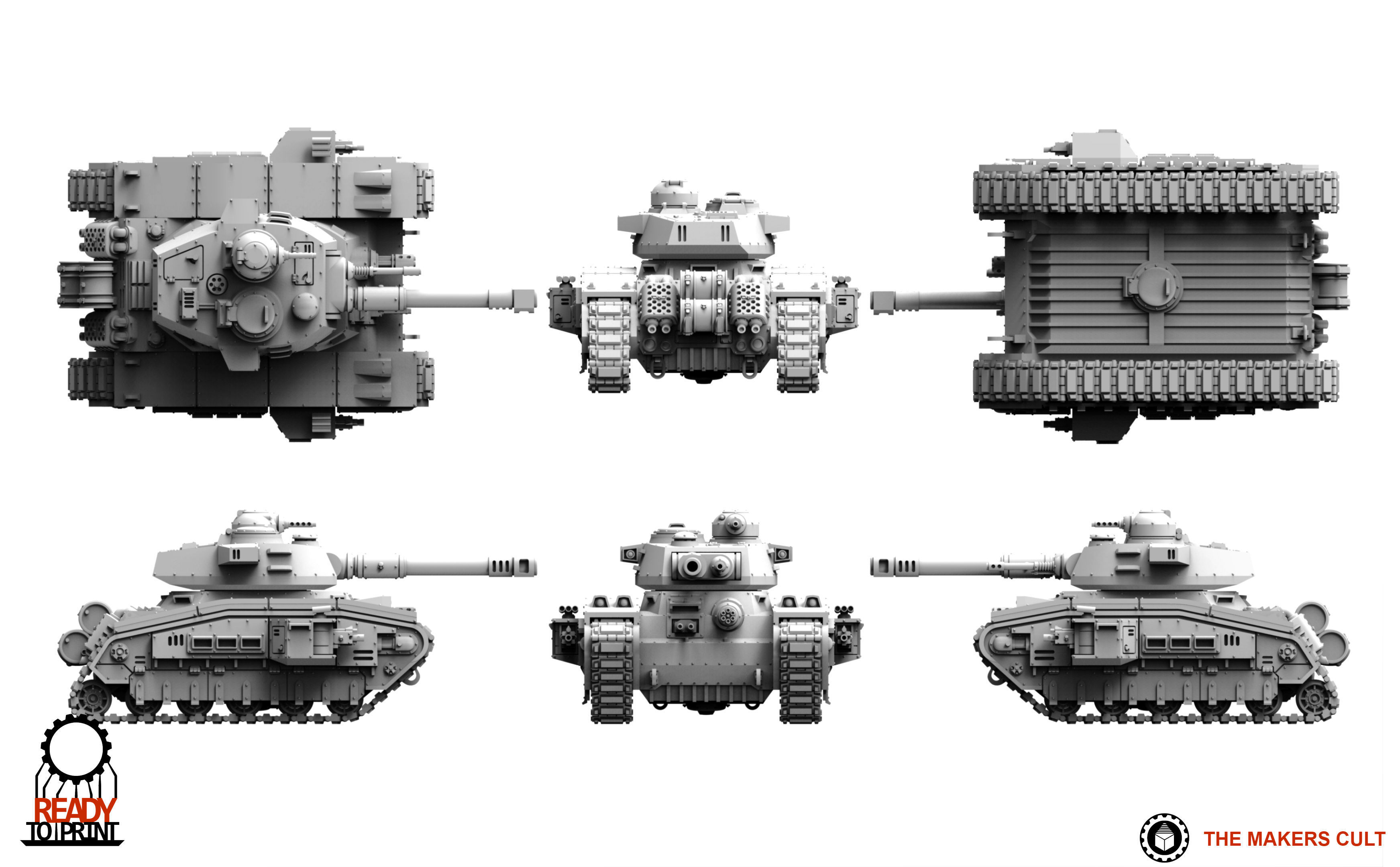 Universal Guard - Medium Battle Tank 3D print model_6