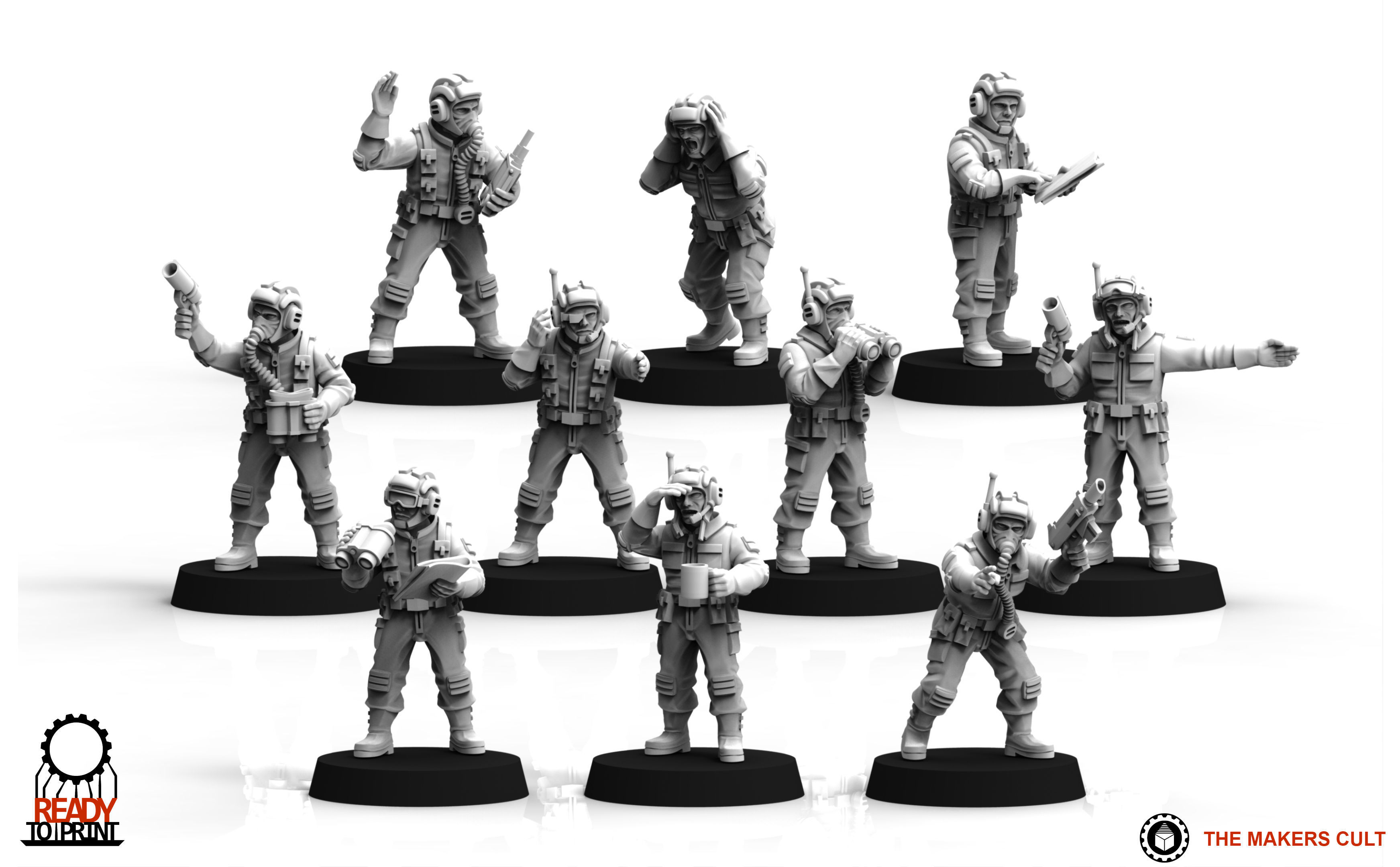 Universal Guard - Tank crew 3D print model_3