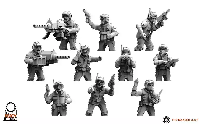 Universal Guard - Tank crew 3D print model