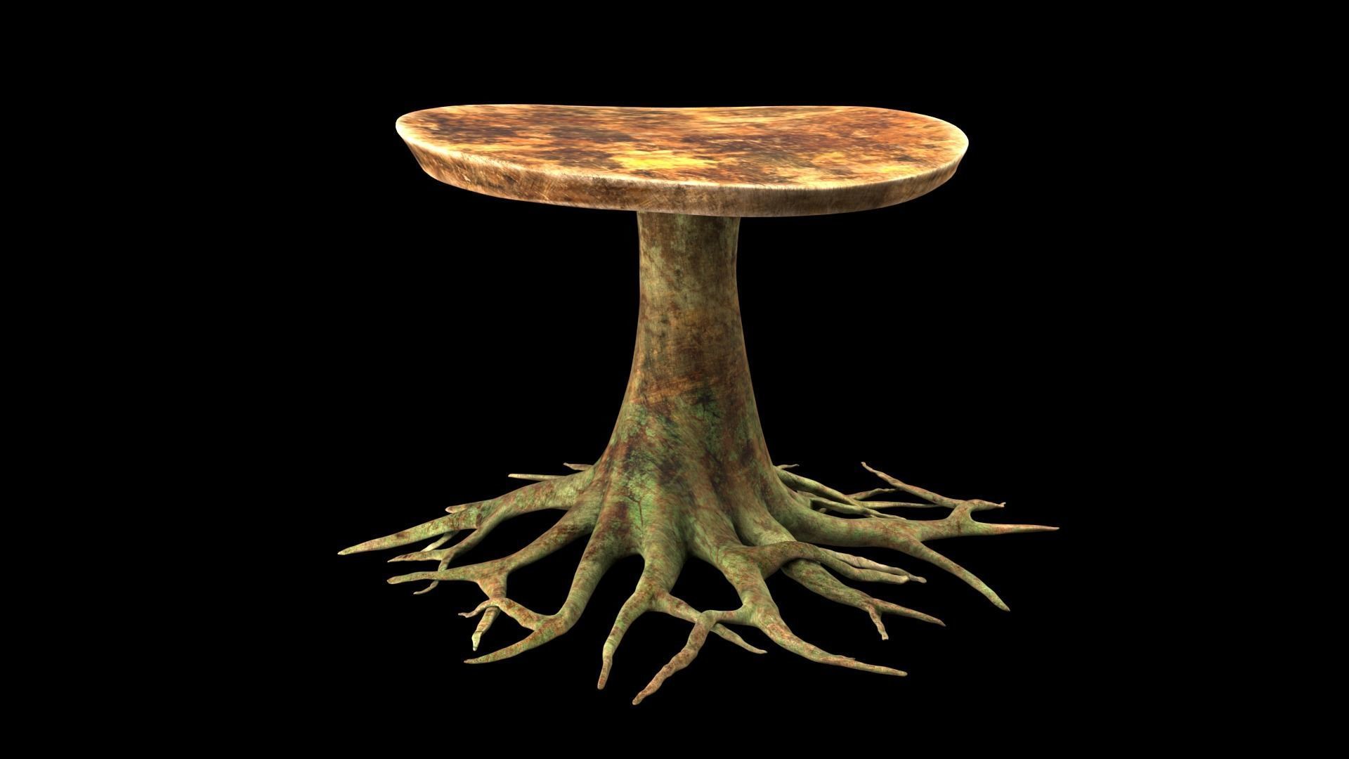 table roots 3D model_7