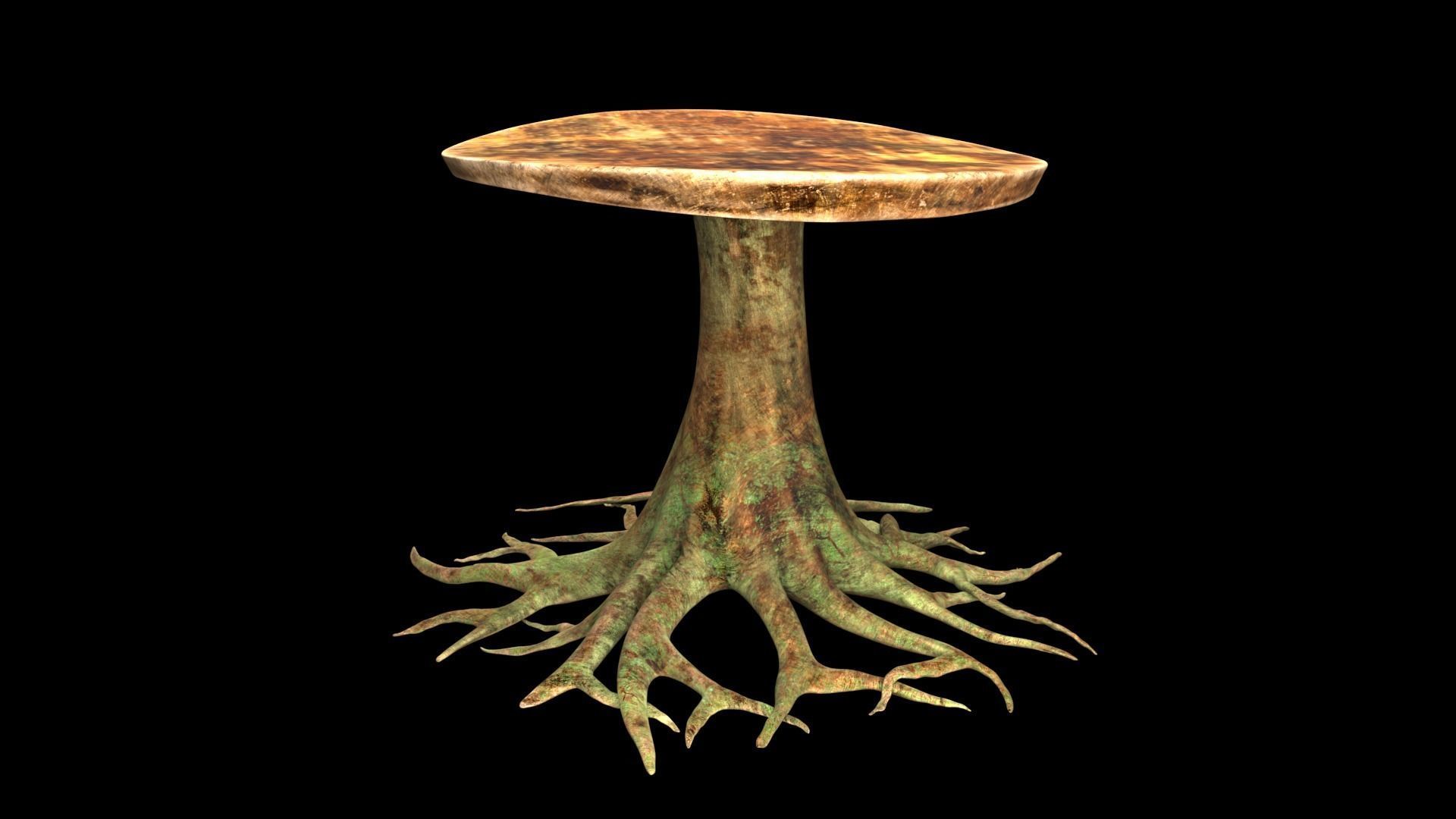 table roots 3D model_6