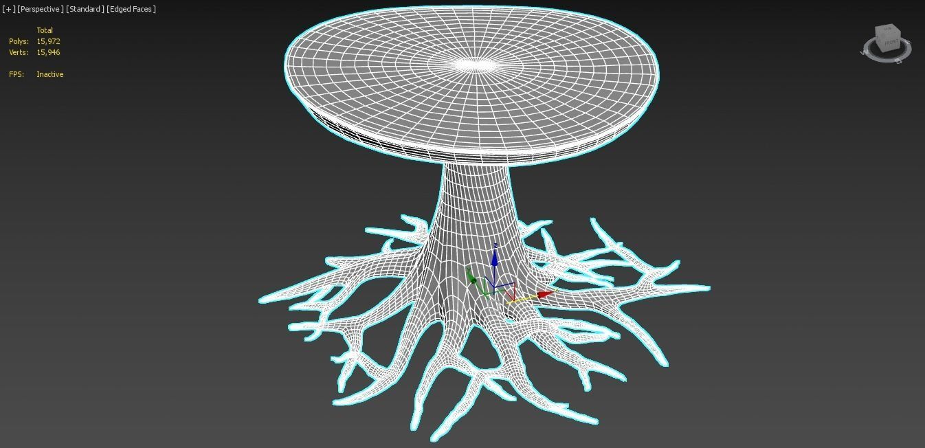 table roots 3D model_12