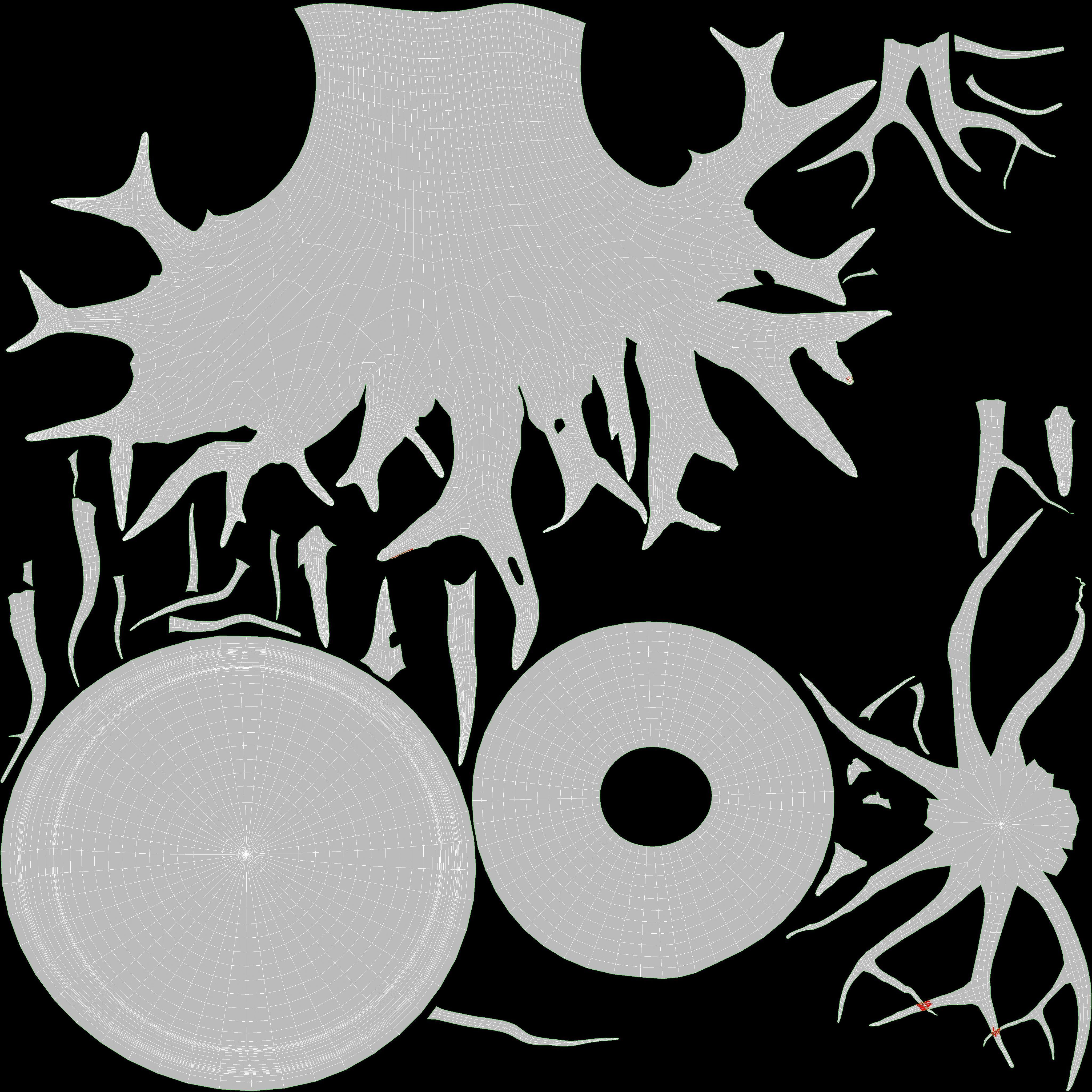 table roots 3D model_8